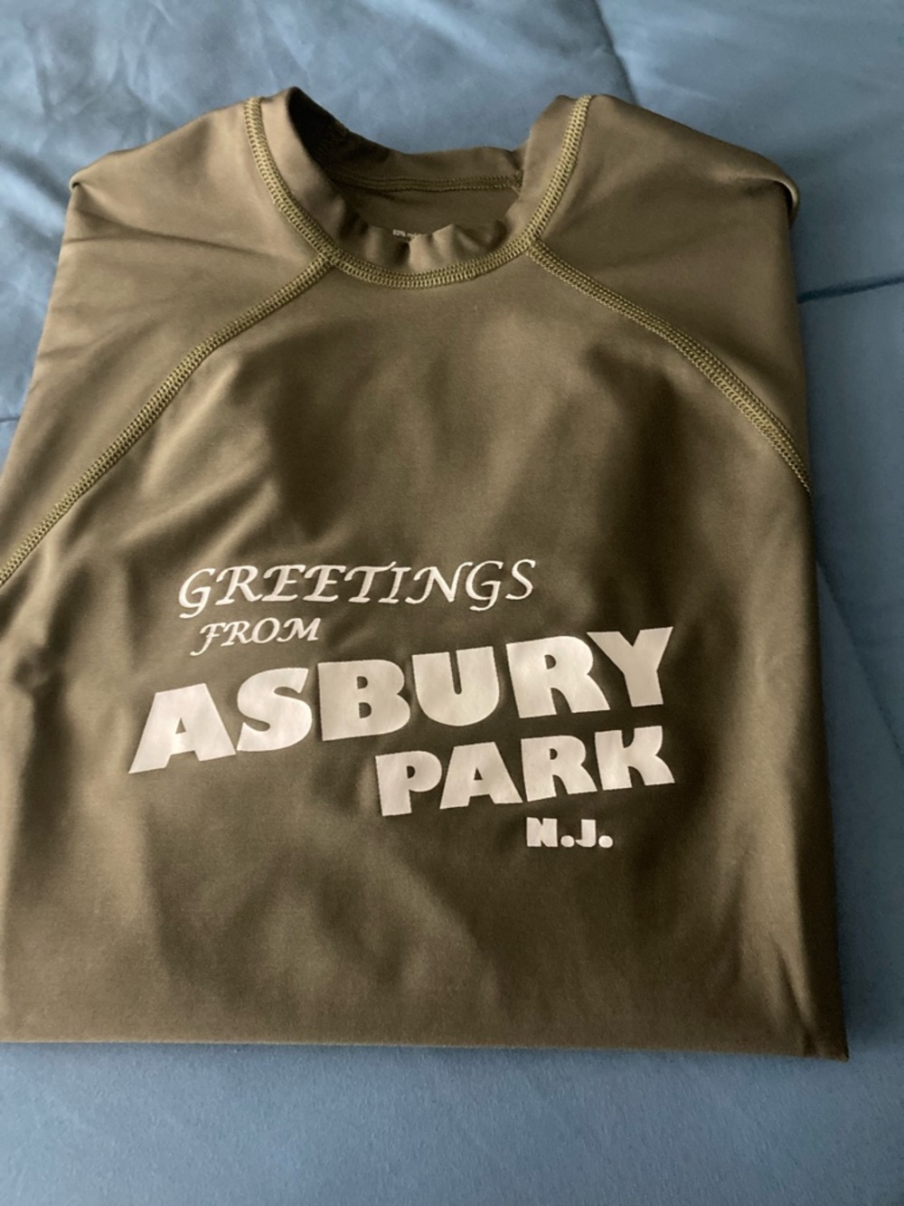 Olive Green Performance Pullover with Subtle Logo